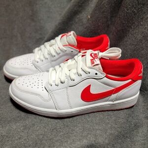 USED Nike Air Jordan 1 Low Retro OG "University Red" 8.5M